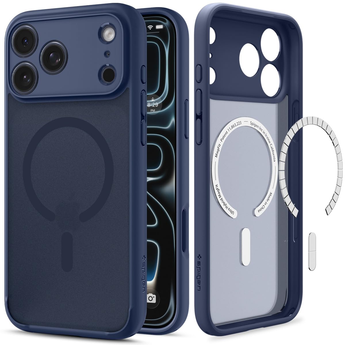 Spigen for iPhone 18 Pro Max Case, for iPhone 17 Pro Max Case, Deep Blue
