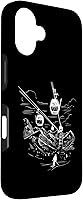 Vista 3 de iPhone 16 Ski Skiing Hobby Sport Snow Mountain Line Art Design Case