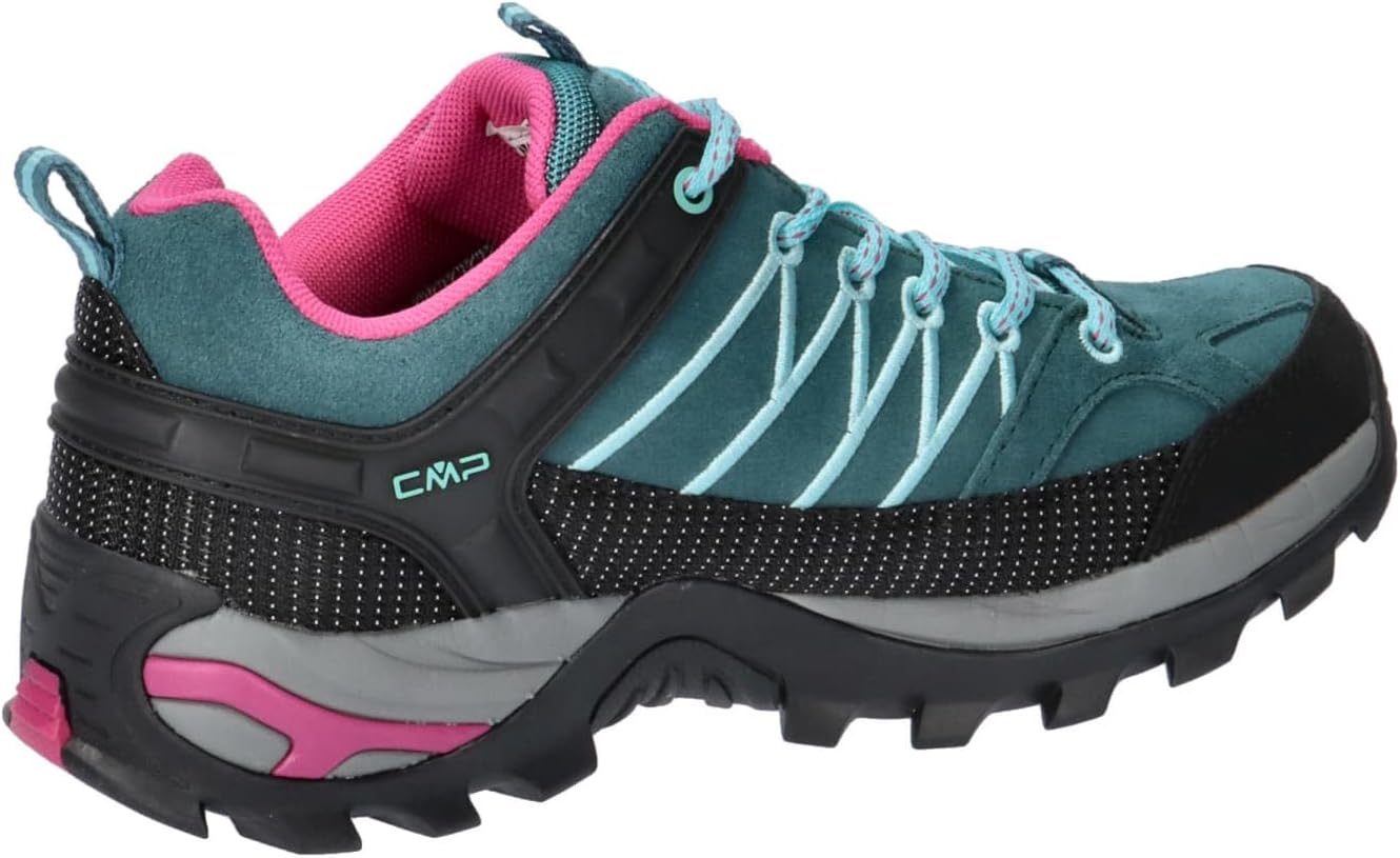 CMP Women's Rigel Low Wmn Trekking Shoes Wp Hiking Shoes, Dark Blue Light Blue Deep Lake Acqua, 10 Women