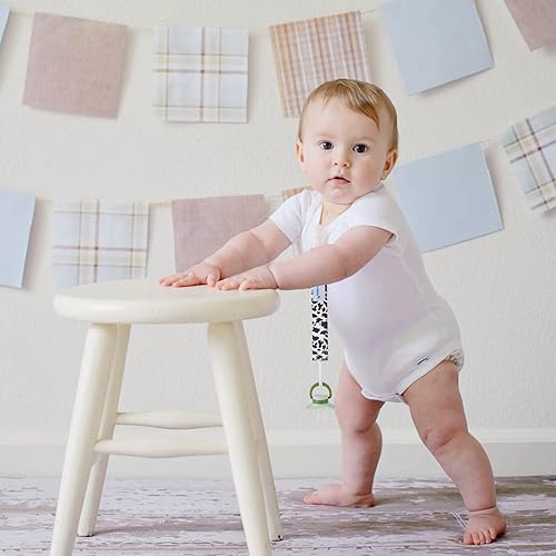 Miniatura 3 de Smlpuame Clip para chupete para bebés, niños y niñas, paquete de 6 elegantes correas de clips, soporte para paci con clips, universal, ligero, se