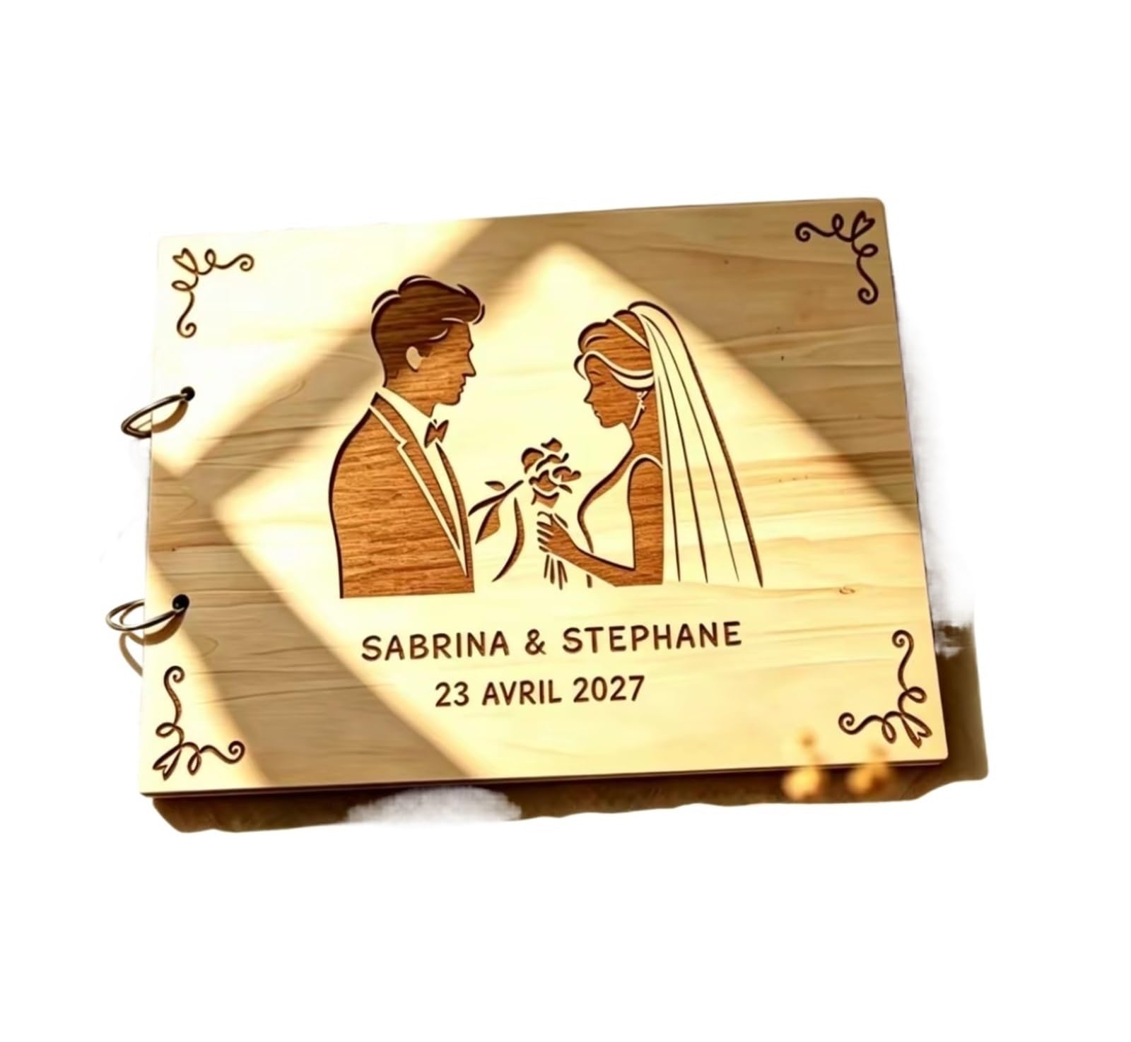 Libro Firmas Boda Libro de Signos Registro Bodas Madera