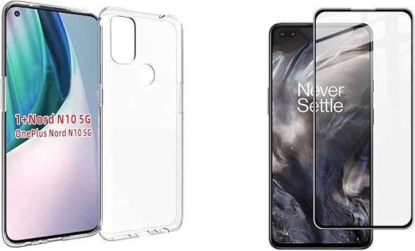 Microcase Oneplus Nord N10  nce 0.2 mm Soft Silikon K l f + Tam Kaplayan  er eveli Cam