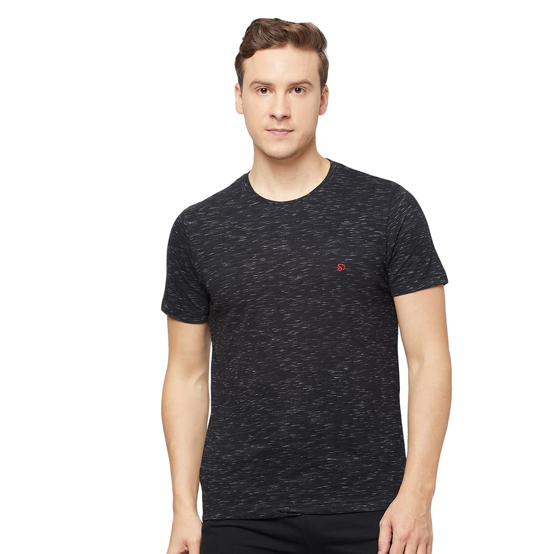 Men's T-Shirt | 80% Cotton and 20% Polyester | Round Neck | Breathable Casual Wear | Soft Comfortable Everyday T-Shirt | Pack of 1 | Color May Vary-image-42