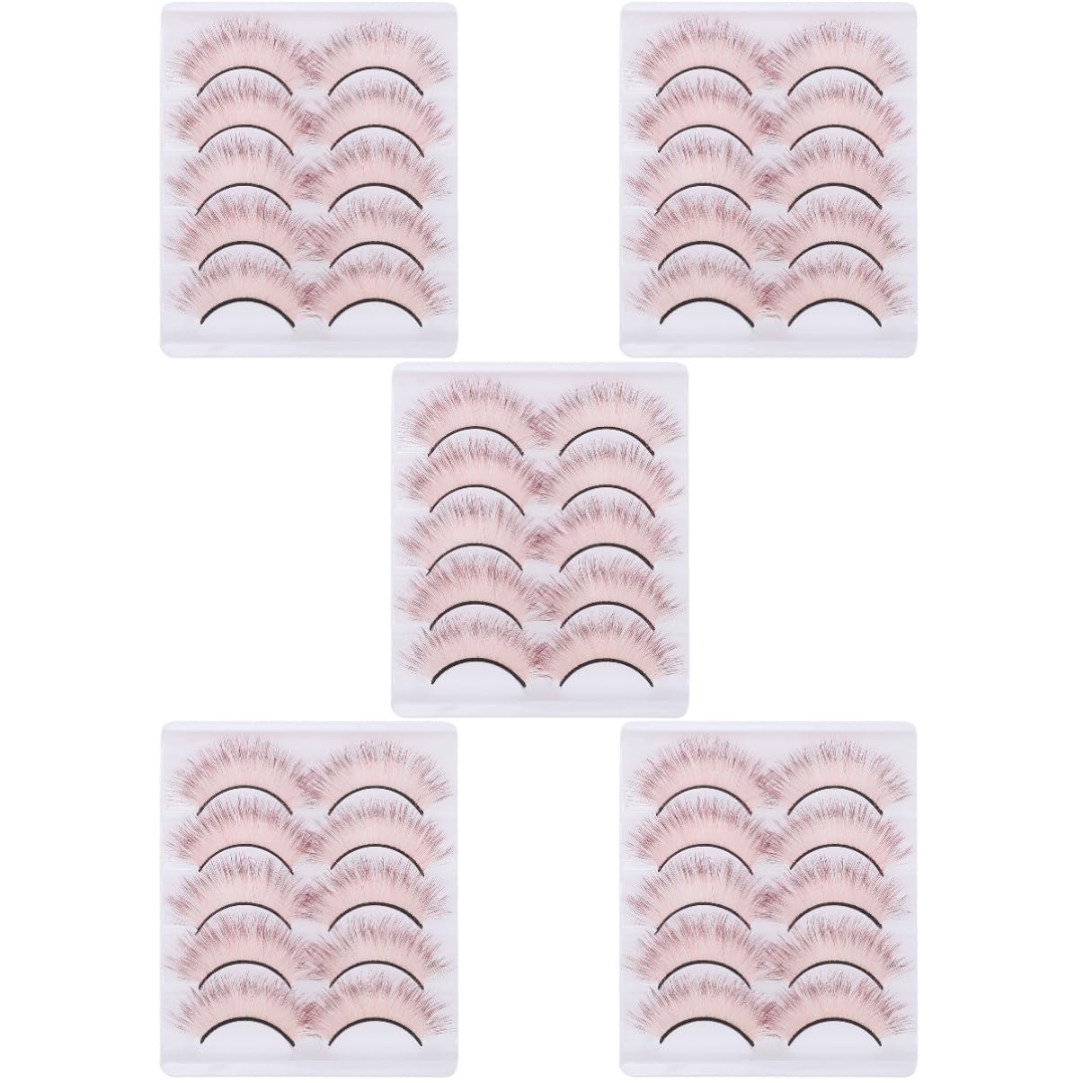 DOITOOL 25paires Faux Cils Colorés Cils Cosplay Dégradé Pour Halloween Et Événements Spéciaux