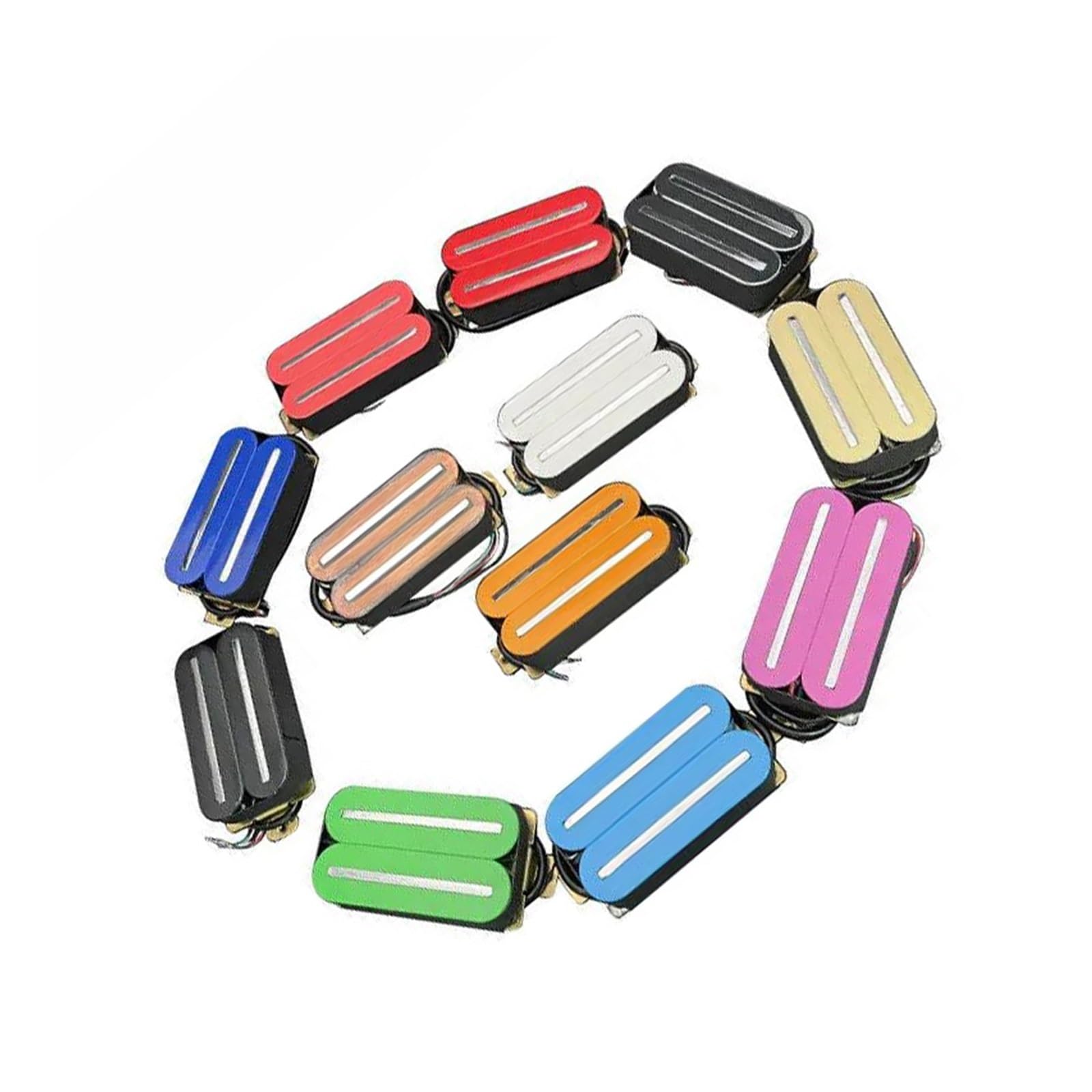 Vari Colori Di Pickup Elettrici A Doppia Traccia Per Chitarre Sono Adatti Ai Principianti(Blue)