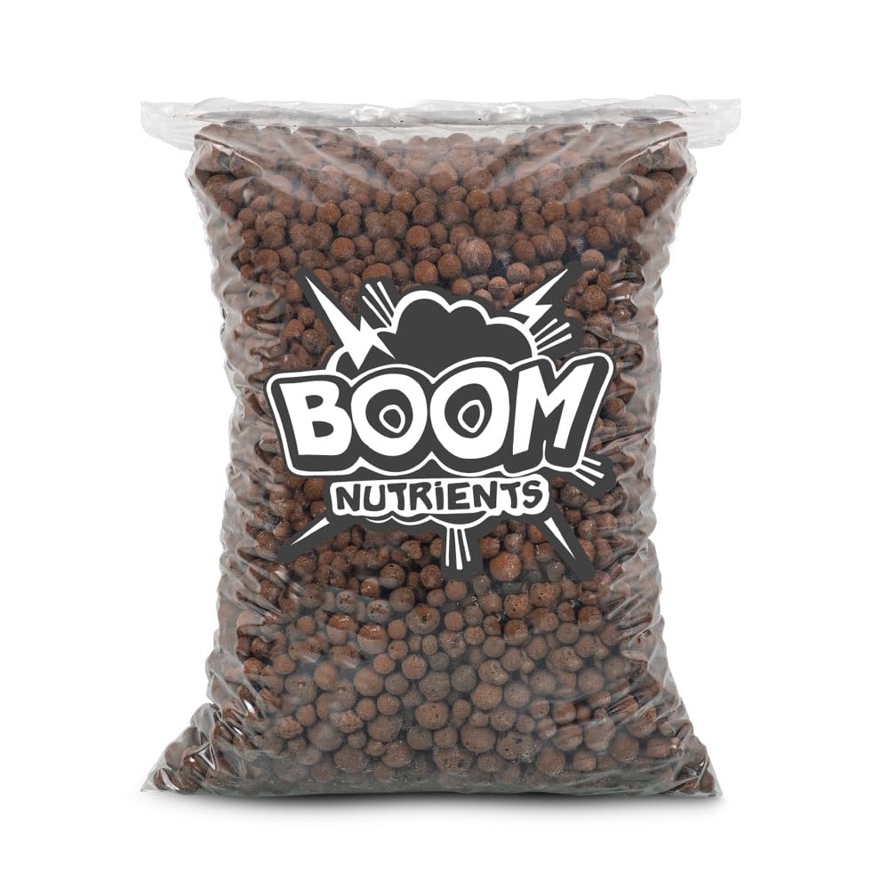 Arcilla Expandida Boom Nutrients 6 L – Bolas de Arcilla para Drenaje, Aireación y Cultivo Hidropónico – Sustrato Inerte para Plantas, Macetas y Jardinería