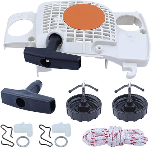Fricgore Spare Parts for Starter Recoil Fueil Oil Caps Kit for Stjhl Ms180 Ms180C Ms170 017 018 Chainsaw Moto Sierra Gasolina