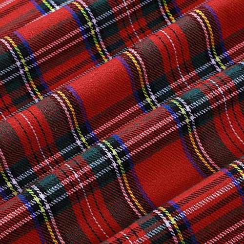 2 Pcs Christmas Buffalo Plaid Fabric Buffalo...