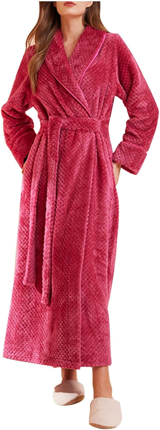 Ladies Man Bath Robes Bath Robes Bath Robes for Mens Women Turtle Neck Flannel Thick Warm Cardigan Bath Robes 2024