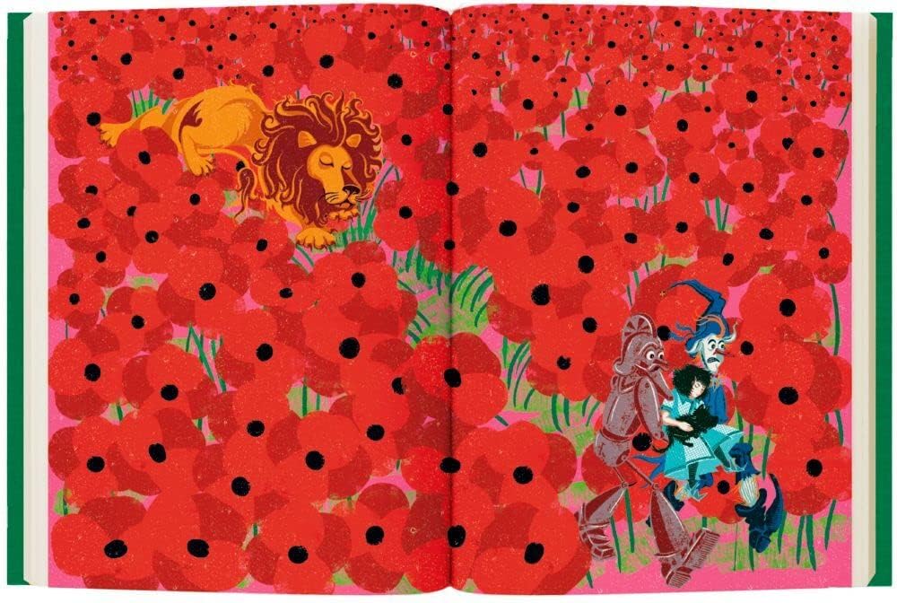 Alice im Wunderland: Alice hinter den Spiegeln & Der Zauberer von Oz Buchset - Abenteuer & Fantasy Schmuckausgabe für Kinder - Hochwertiges Bundle illustriert von MinaLima mit 2 exklusiven Postkarten