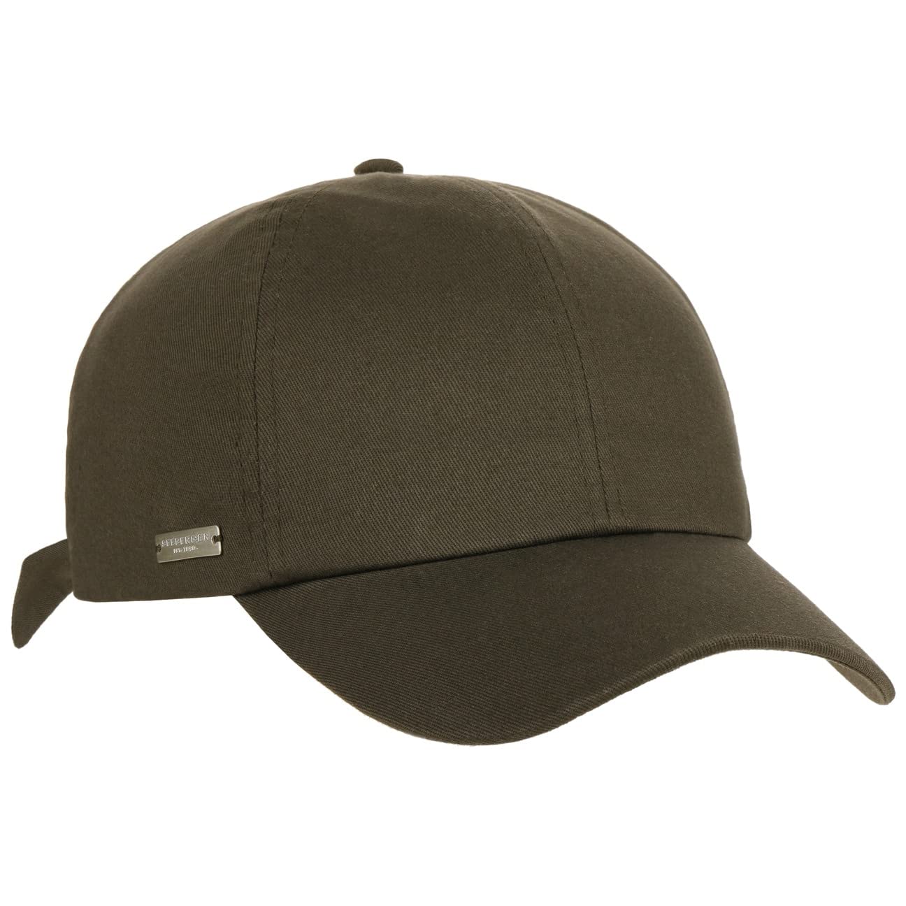 Seeberger Uni Cotton Women´s Cap Women - Sun Baseball with Peak Winter Autumn Spring Summer All-Season - One Size Olive