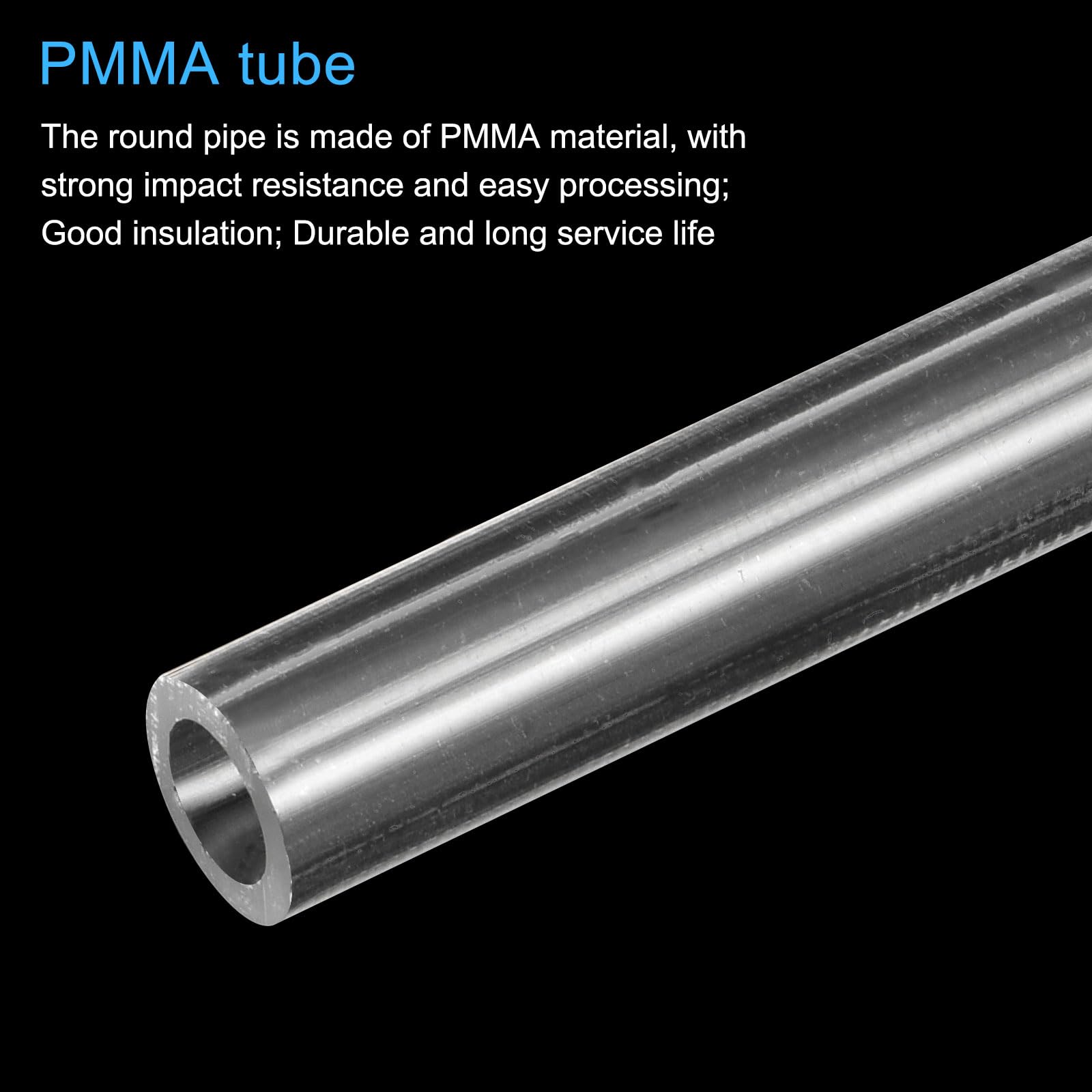 Varillas Cuadradas De Acrรญlico Transparente - 30 Piezas, 5x5x300 Mm, Para Manualidades, Soportes, Decoraciรณn