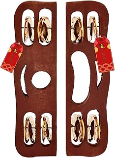 UAPAN wood Narad Muni Kartal for Kirtan I Bhajan Musical Instrument I Pair of 1