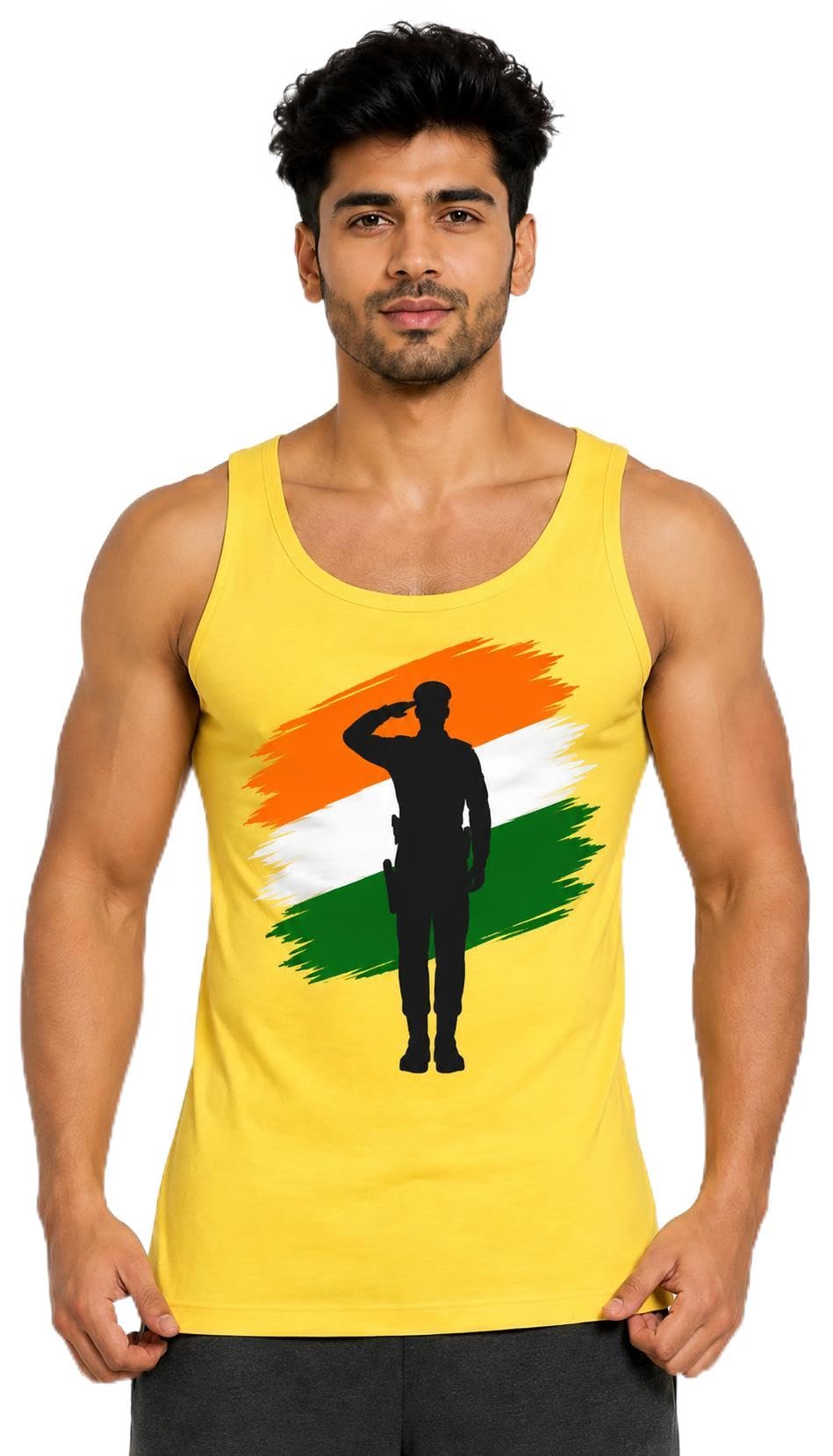 molineux Classic Vest for Men | 100% Cotton | Breathable | Round Neck Sleeveless Men's Vest | Soft & Durable | Freedom of Movement | Indian Flag Graphic | Pack of 1-picture-35