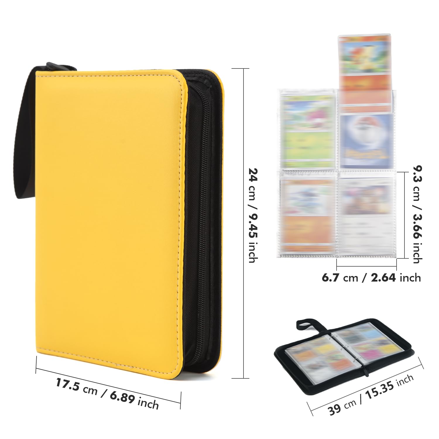 Álbum Portacartas Con 30 Páginas Y 4 Bolsillos Por Página, Ideal Para Coleccionables De Juegos