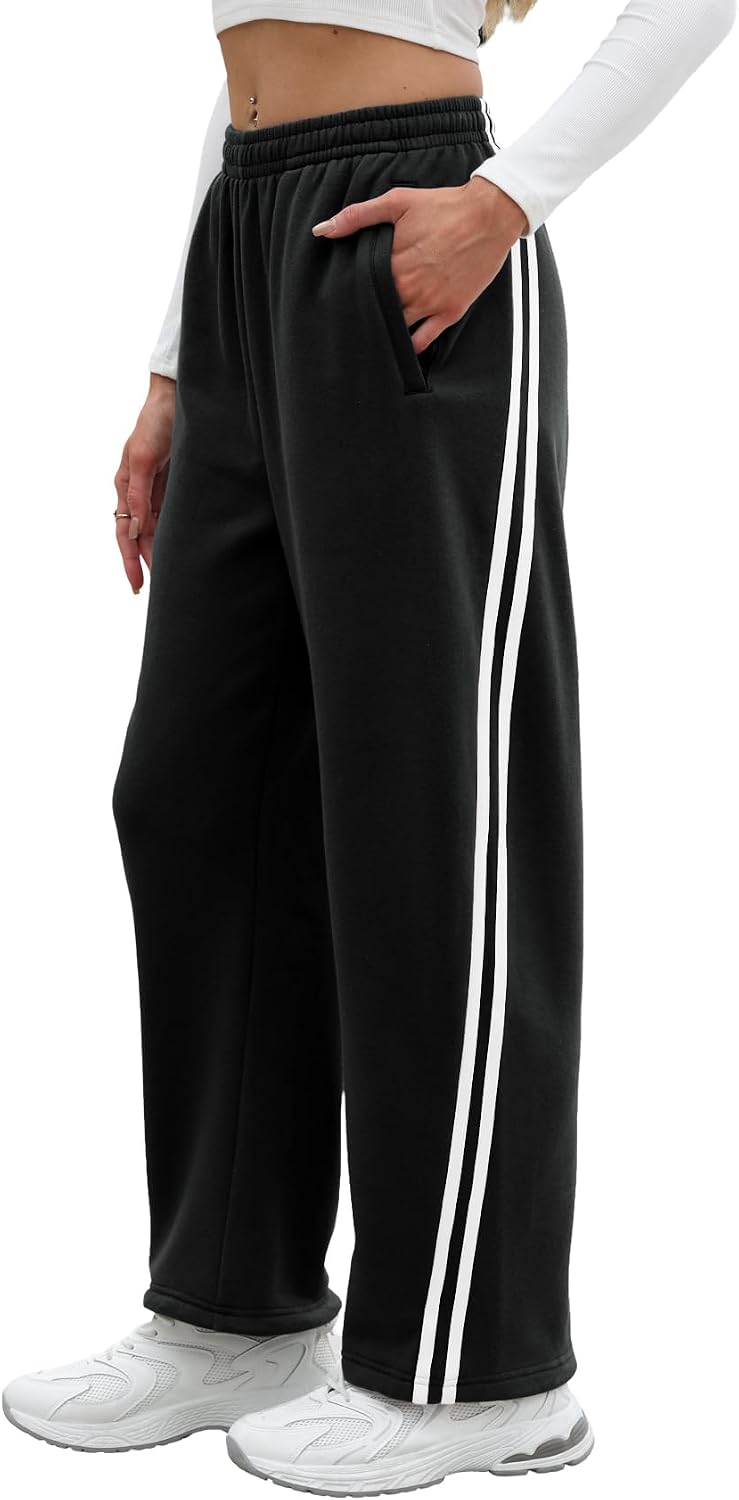 Sweetmoon Barrel Sweatpants Women - Track Pants Drawstring Fleece Joggers for Women Athletic Baggy Sweat Pants for Girls