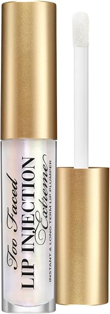 Too Faced Lip Injection Extreme Lip Plumper | Long Lasting Lip Plumping Gloss Serum, Travel Size, 2.8g, Original