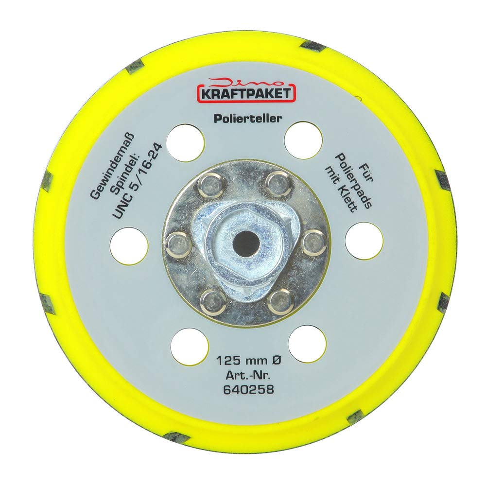 Dino KRAFTPAKET Ø 125 mm platorello con velcro - UNC 5/16-24 con