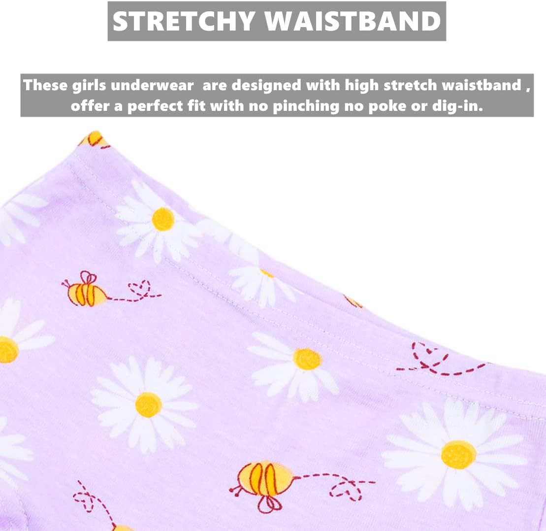 Girls Boyshort Hipster Panties Cotton Panty Underwear (5 Pack) - Image 4