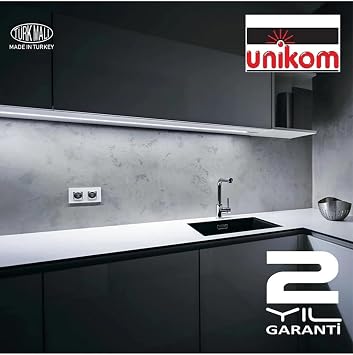 UNIKOM Decorative Kitchen Countertop Led Lighting Fixture - With On-Off Keys (6500K white, 100cm) [Energy Class A]