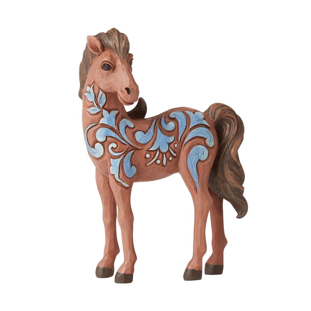 Statuette Mini Poney Jim Shore objet de collection aux détails sculptés