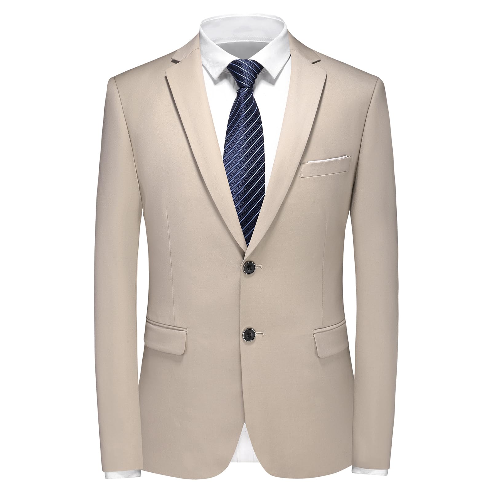 Herren Anzug Set - Slim Fit Business & Hochzeit Anzug mit Blazer, Weste & Hose - Zwei Knöpfe Smoking Anzug für Männer