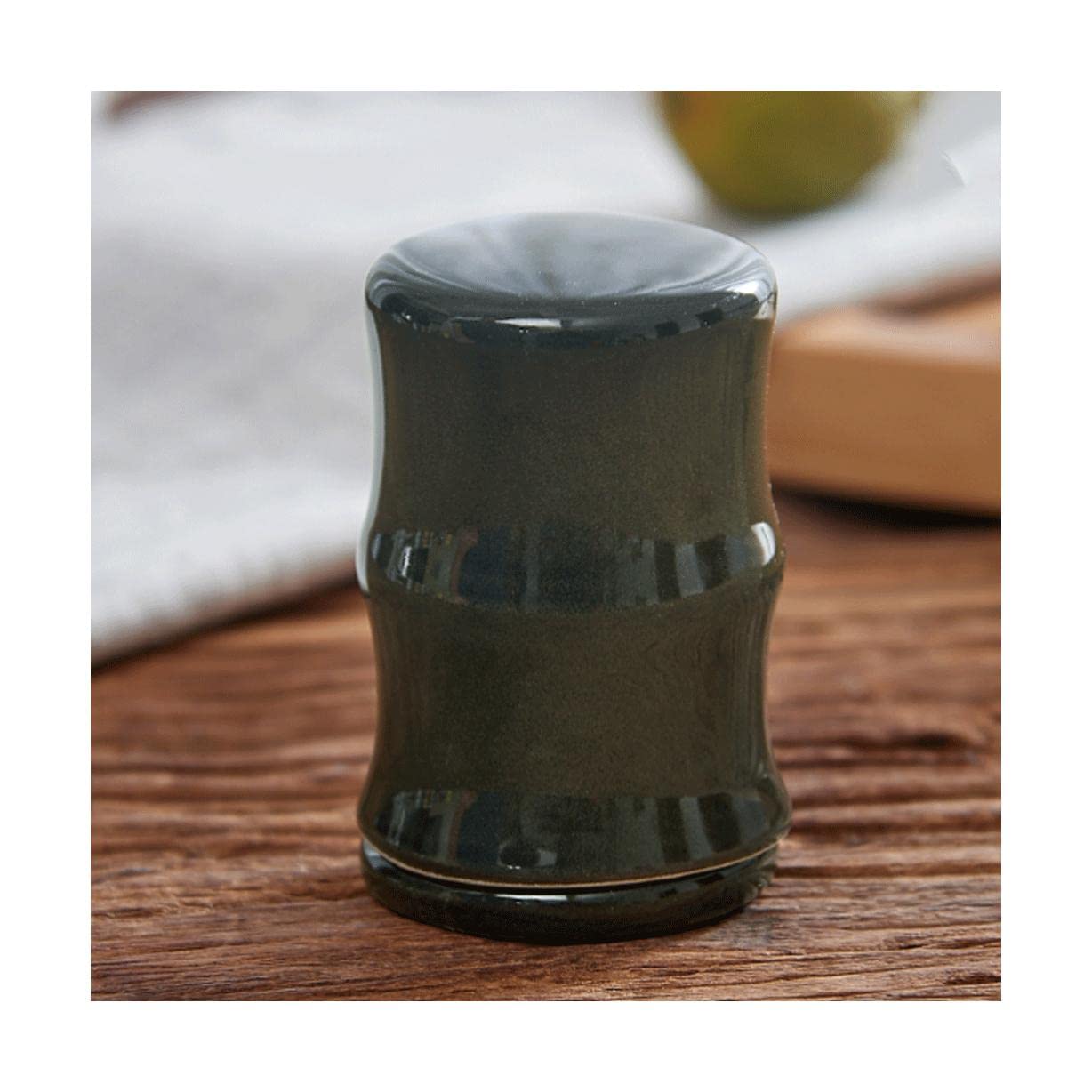 MRKU Toothpicks Dispenser Toothpick Box Holder Fashion Ceramic with Lid Chinese Container Novelty Chic
