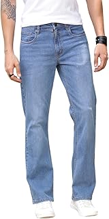 Thomas Scott Men's Bootcut Fit Mid Rise Mid-Rise Clean Look Boot Cut Jeans