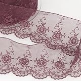 Bordure dentelle Valenciennes rose – au mètre