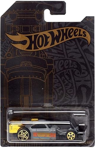 Hot Wheels Aristo Rat 4 of 6 51st Anniversary Satin & Chrome Series 164 Escala coleccionable modelo de auto fundido a presión