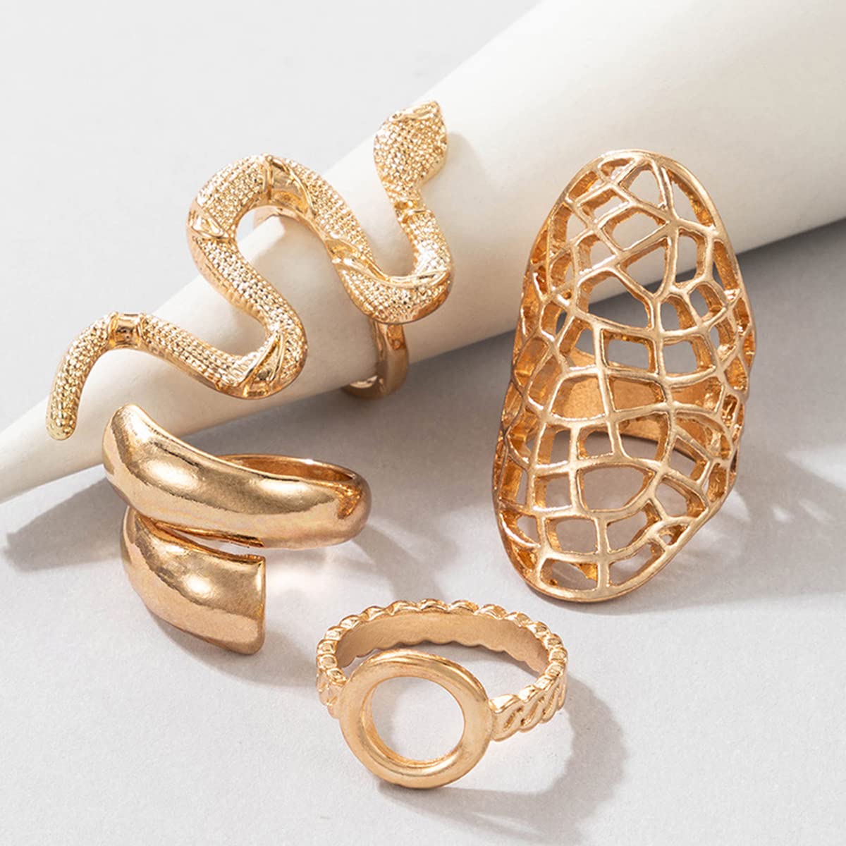 Plated Contemporary Finger Ring Set (JG-PC-RNGJ-2707)