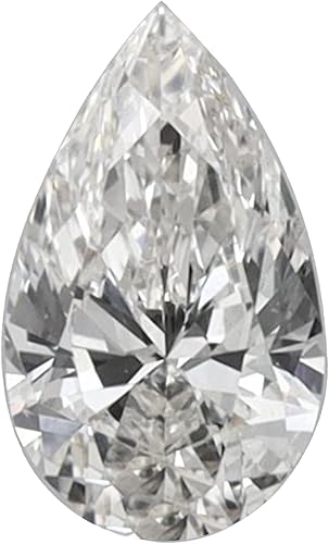 GEMHUB Pear Cut IGI CERTIFIED 0.32 Ct. Lab Grown CVD Diamond H Color VS2 Clarity
