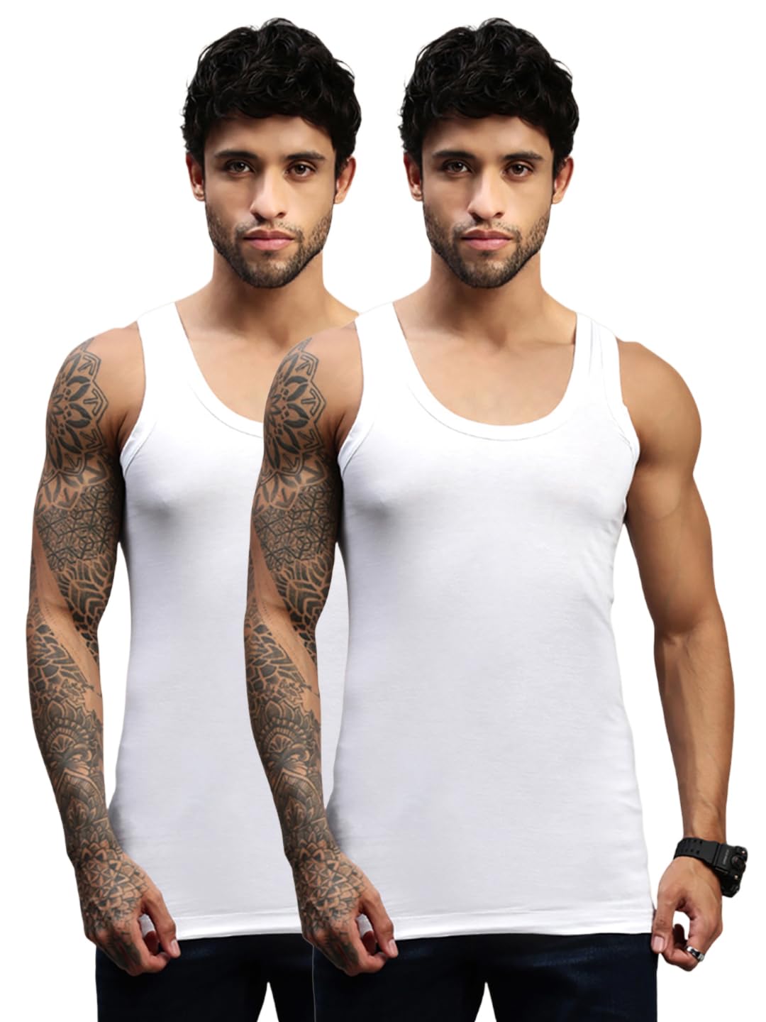 lux nitro Ultima Men’s Premium Cotton Vest| Feather-Soft, Breath-Light, Moisture-Absorbent Vest for Daily Comfort – White-picture-33