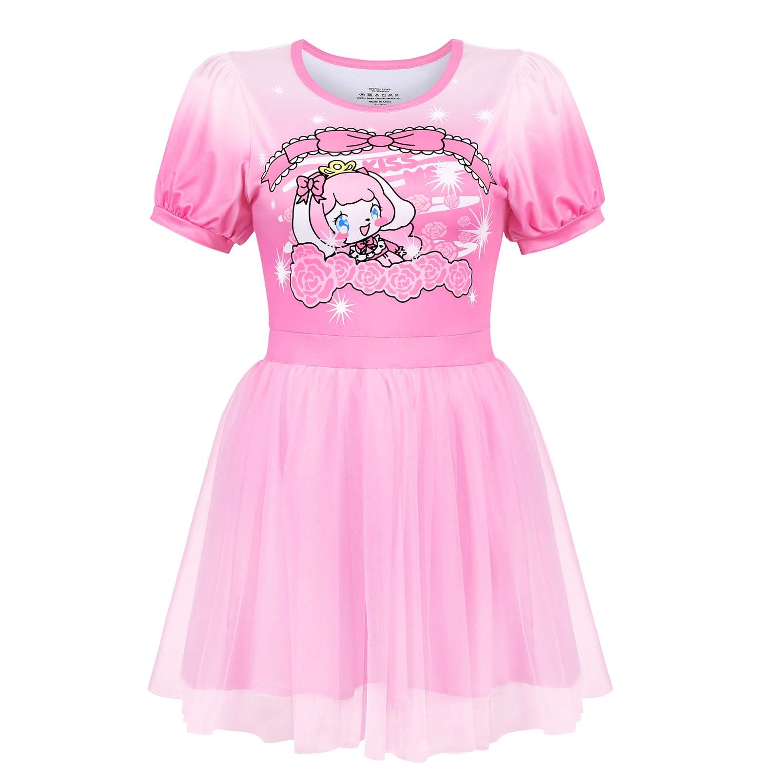LittleForBig Damska siateczkowa jedwabista ogólna spódnica Little Beauty Twirl Bodycon