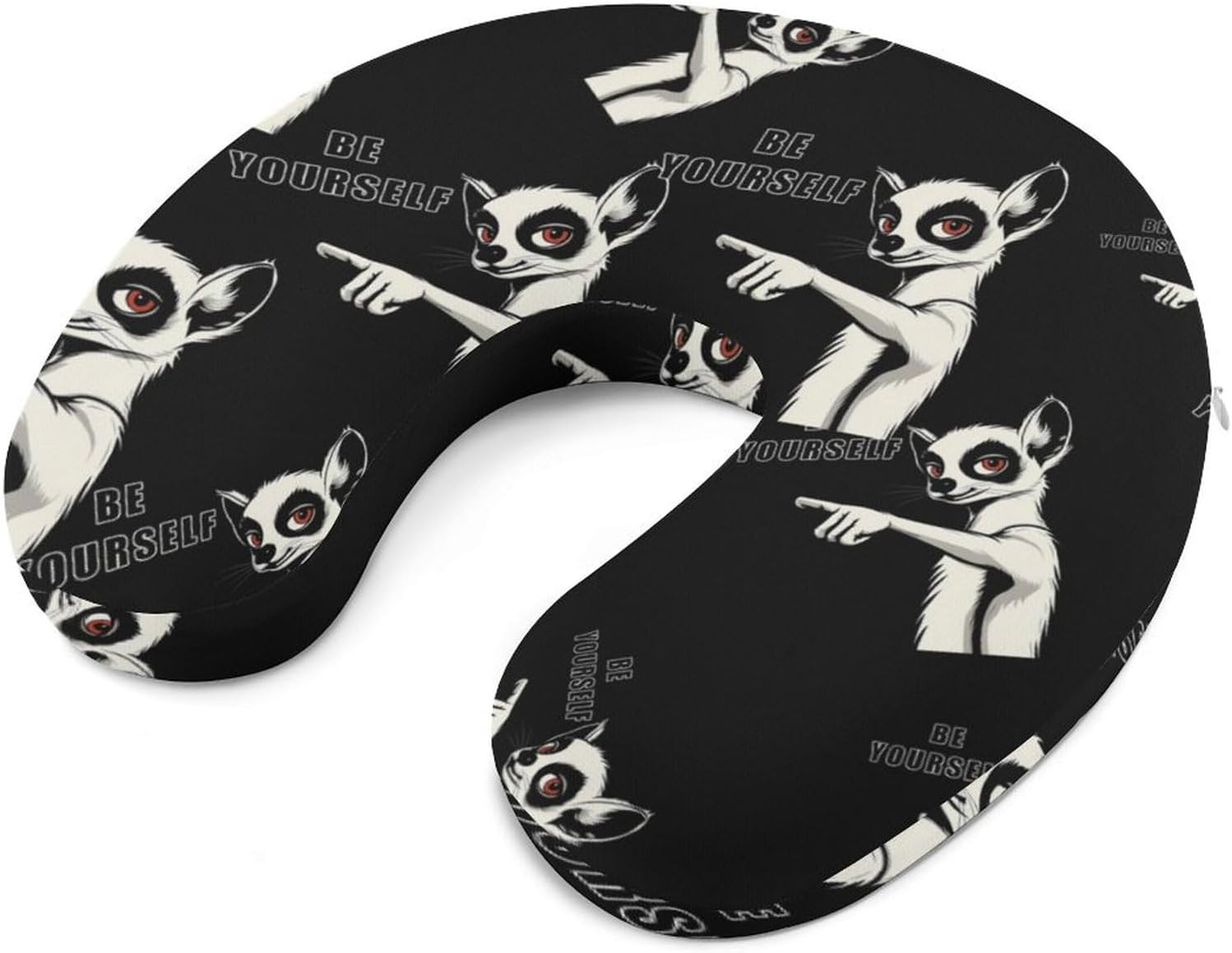 Lemur Be Yourself Memory Foam Pillows U Shaped Travel Neck Pillow