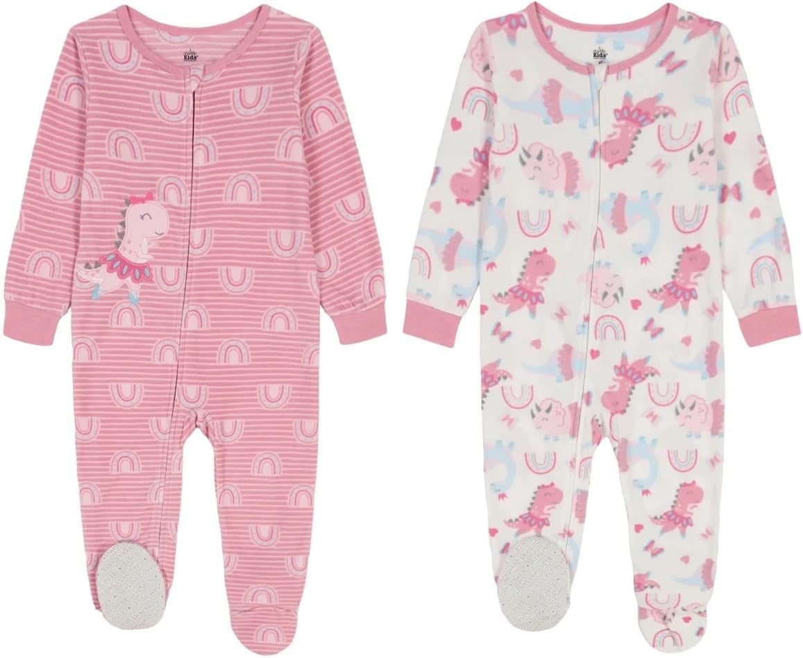 Kids Headquarters Kids 2-Pack Footed Blanket Sleeper