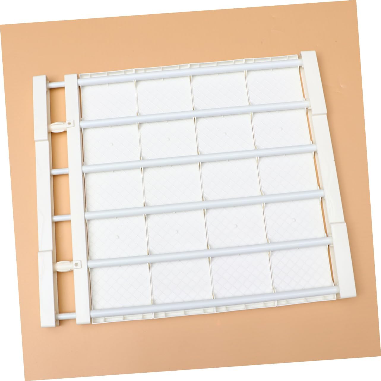Unomor Adjustable Wardrobe Dividers for Closet Retractable Shelf Organizer Expandable Storage Rack for Cabinet White for Wardrobe Shoe Cabinet Kitchen Bathroom Easy