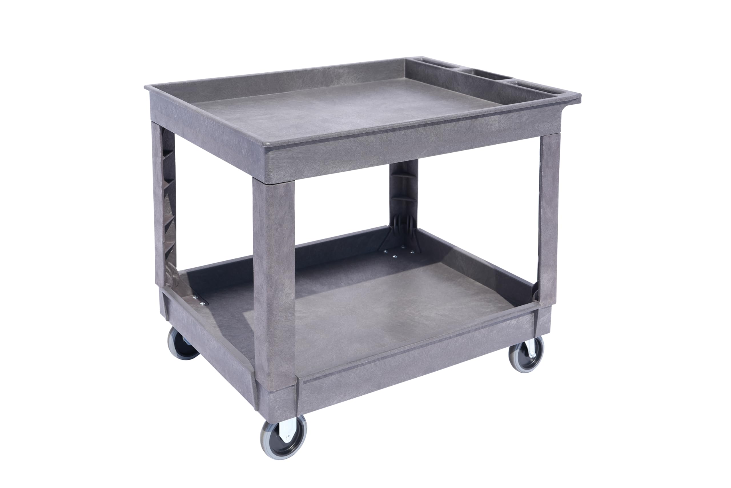 40“ LifeYard Large Utility Cart, Service Cart, 500 lb. Load Cap, 40.24x25.59x32.83 in (Gray, Tray top)