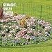 Alberts 611842 Ziergeflecht Rondo | Beeteinfassung, Teichzaun und Gartenzaun | Höhe: 40 cm, Länge: 10 m, Maschenweite: 150 x 90 mm | verzinkt, grün