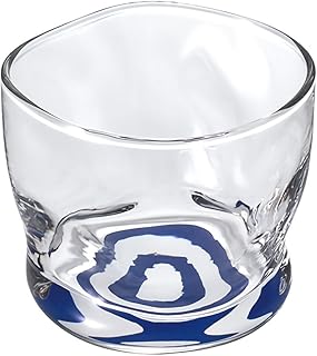 ADERIA 6726 Handed Inokuchi Familiar Glasses, 3.4 fl oz (100 ml), Made in a Cosmetic Box, Japanese Sake, Glass, Cold Sake, Sake Bottle, Guinomi, Drinking, Stylish, Gift, Gift, Celebration, Father's