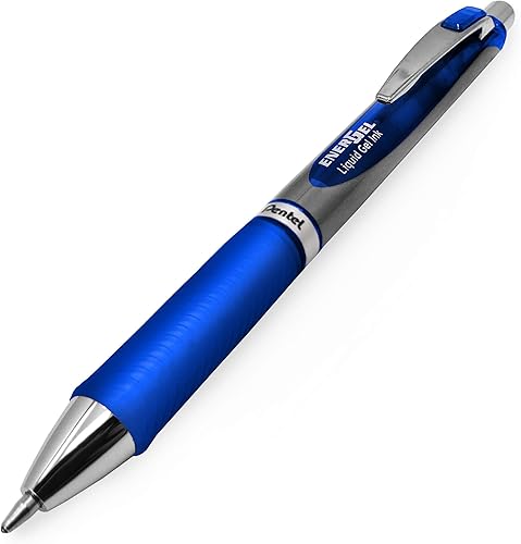 Miniatura 2 de Energel BL80 - Bolígrafo retráctil de tinta de gel líquido, 0.039 in, color azul, paquete de 12 + 2