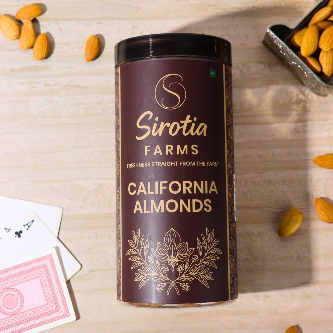 Sirotia Farms Premium California Almonds/Badam Whole, 500g, Real Nuts, High in Fiber, Badam Giri, Rich in Protein, Magnesium, Phosphorus and Dietary Fibre, Nuts & Dry Fruits 1