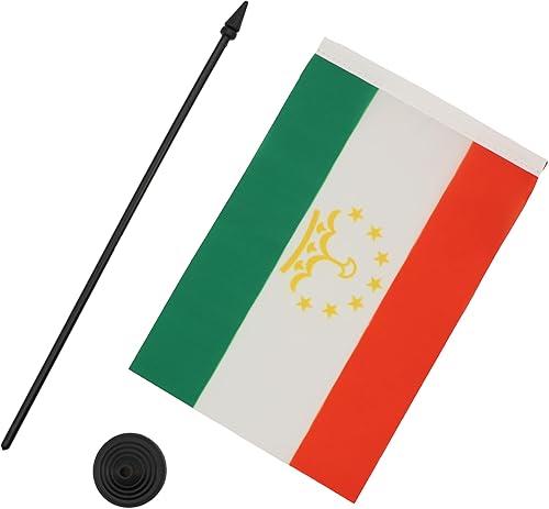 Miniatura 178 de Bandera de la bandera del Líbano de AZ, 3.9 x 5.9 in, bandera de escritorio libanesa, 5.9 x 3.9 in, barra y base de plástico negro