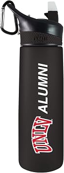Graceland University Frosted Sport Water Bottle, Design-1 - Black