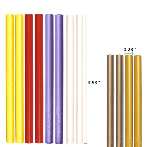 Miniatura 3 de 40 barras de cera para sellar pistolas de pegamento, mini pistola de pegamento rosa perla para sellar sellos de cera, invitaciones de boda, sobres