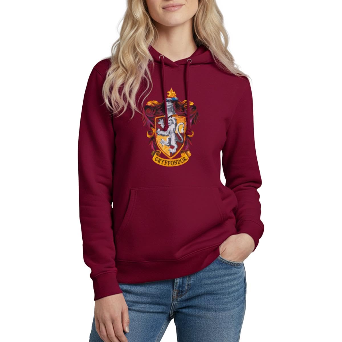 Harry Potter Emblème Gryffondor | Gryffindor Peinture Sweat À Capuche Femme