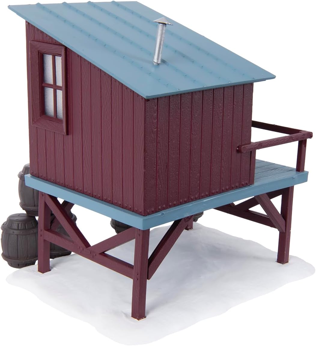 Lionel The Polar Express, Electric O Gauge Model Train Accessories, Barrel Shed (Non-Illuminated, Plastic Barrels, GL)