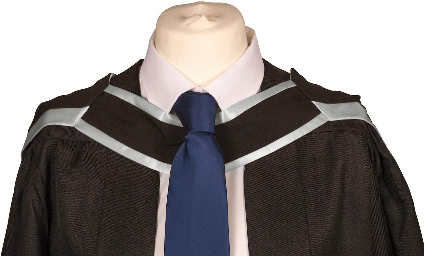 Graduation Attire Academic Hood (Full Shape) (Black with Grey)