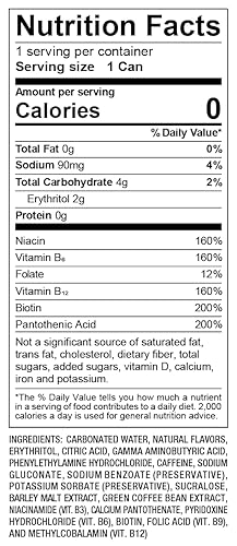 Miniatura 7 de Patria Energy Drink - Sin azúcar, paquete de 12, sabor a manzana verde, latas de 16 onzas - Sabor 100% natural, 200 mg de cafeína