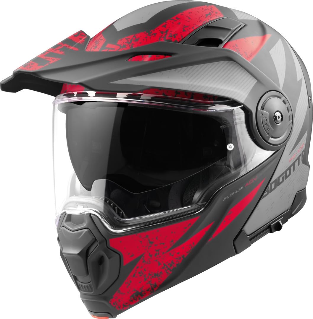 Bogotto FG-102 Safari Fiberglas Enduro Klapphelm